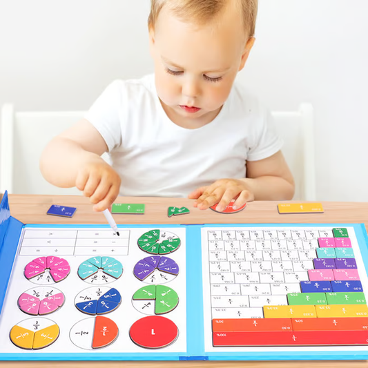 KEIO Montessori Fractions Magnetic Book